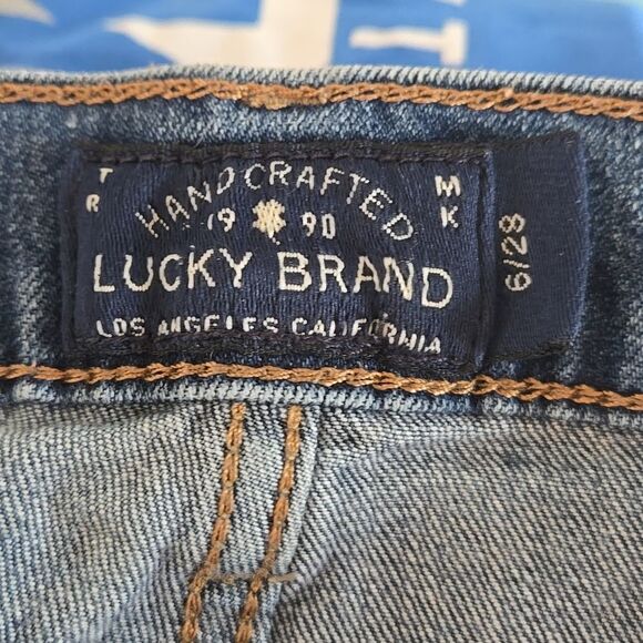 Lucky Brand The Bermuda Blue Denim Long Shorts - Picture 5 of 7